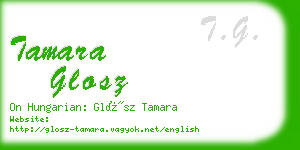 tamara glosz business card